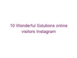 10 Wonderful Solutions online visitors Instagram Elevate Web advise